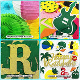 Tropical Hawaiian Luau Retirement Party Decorations Summer Beach