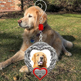 Pet Memorial Photo Christmas Ornament - Always Remember The Paw