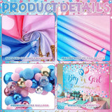92Pcs Gender Reveal Decorations and Baby Box with Letters Set Boy or